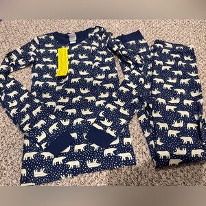 Hanna Andersson Navy Polar Bear Pajamas